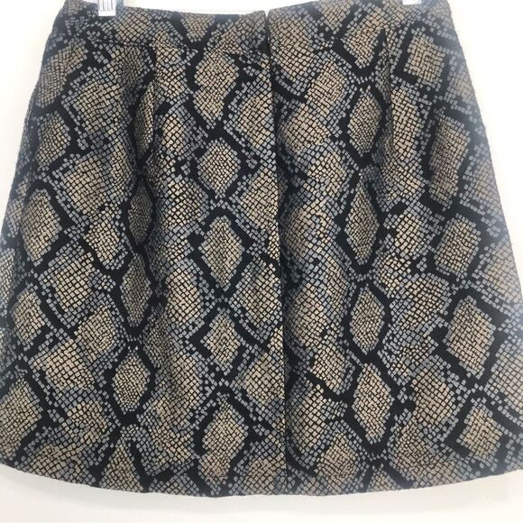Express Jacquard Snakeskin Print High Rise Mini Skirt NEW - Picture 8 of 15